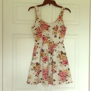 Antique floral dress